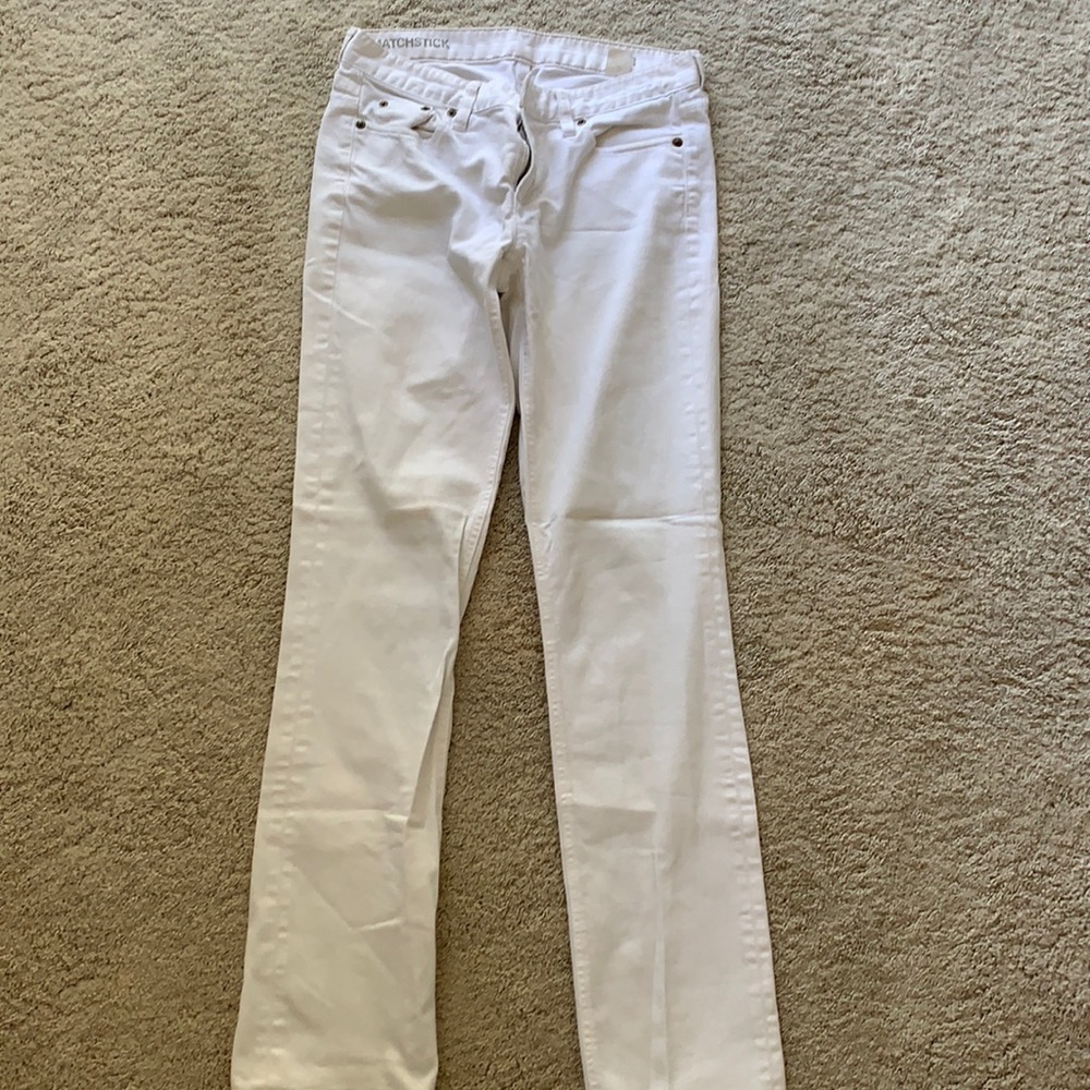 J.Crew matchstick white jeans